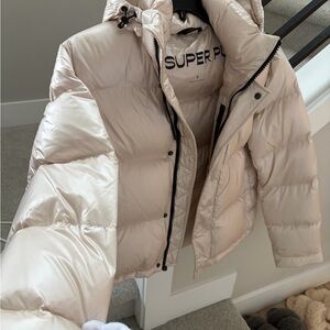 Aritzia Super Puff Beige Jacket